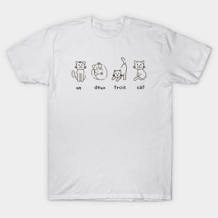 un deux trois cat T-Shirt